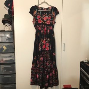Peacock Ruffled Sundress - Size L